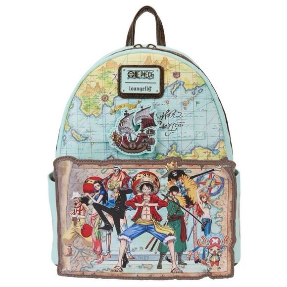 Loungefly One Piece 25th Anniversary Straw Hat Pirates Mini Backpack NWT - Picture 1 of 7